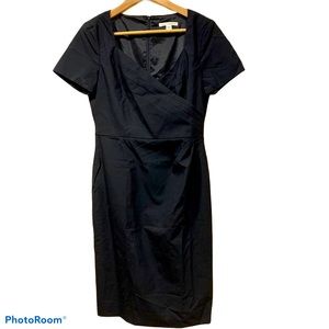 Banana Republic Black Sheath Wrap Dress